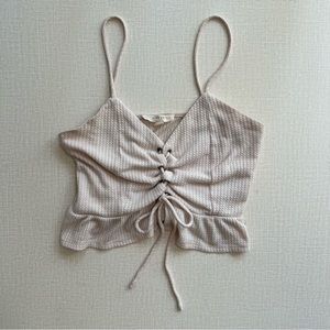 Pacsun LA Hearts Lace-up Crop Cami